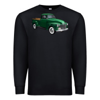 Black western green truck right 34 view 1 Premium Sweatshirt - FaDigitalArtStudio