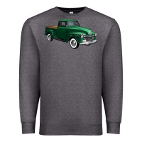 Charcoal Heather western green truck right 34 view 1 Premium Sweatshirt - FaDigitalArtStudio