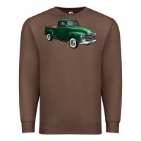 Chestnut western green truck right 34 view 1 Premium Sweatshirt - FaDigitalArtStudio
