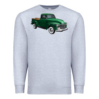 Heather Grey western green truck right 34 view 1 Premium Sweatshirt - FaDigitalArtStudio