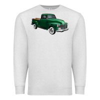 Oatmeal Heather western green truck right 34 view 1 Premium Sweatshirt - FaDigitalArtStudio