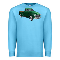 Ocean Blue western green truck right 34 view 1 Premium Sweatshirt - FaDigitalArtStudio