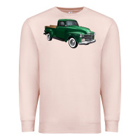 Pale Pink western green truck right 34 view 1 Premium Sweatshirt - FaDigitalArtStudio