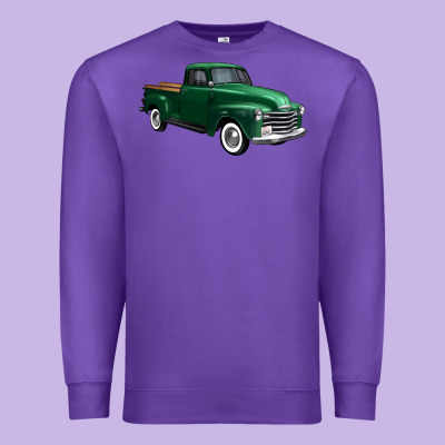 Western Green Truck Right 34 View 1 Premium Sweatshirt Designed By Fadigitalartstudio