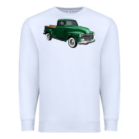 White western green truck right 34 view 1 Premium Sweatshirt - FaDigitalArtStudio
