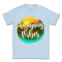 Dusty Blue camping vibes Classic Tee - texasbilliewilder