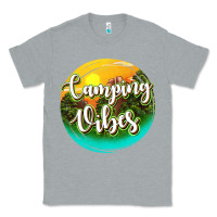 Heather Grey camping vibes Classic Tee - texasbilliewilder