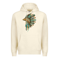 Sandshell indian leopard headdress blue Premium Hoodie - BarkalooDesign