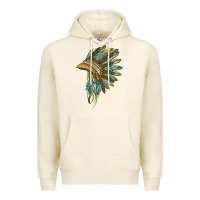 Tofu indian leopard headdress blue Premium Hoodie - BarkalooDesign
