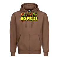 Chestnut no justice no peace Zipper Hoodie - Zillion Design Studio