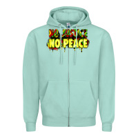 Seafoam no justice no peace Zipper Hoodie - Zillion Design Studio