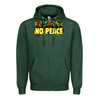 Sports Green no justice no peace Zipper Hoodie - Zillion Design Studio