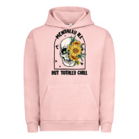 Pigment Salmon mentally ill but totally chill Urban Hoodie - MaliasSmallBusiness