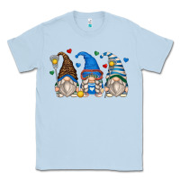 Dusty Blue lacrosse gnomes Classic Tee - Zillion Design Studio
