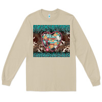 Mushroom western nurse stethoscope turquoise leopardes Long Sleeve Tee - BarkalooDesign