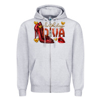 Heather Grey birthday diva Zipper Hoodie - texasbilliewilder