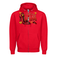 Red birthday diva Zipper Hoodie - texasbilliewilder