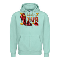 Seafoam birthday diva Zipper Hoodie - texasbilliewilder