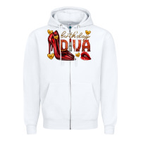White birthday diva Zipper Hoodie - texasbilliewilder