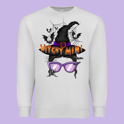 Witchy Mini Premium Sweatshirt Designed By Racoondesign