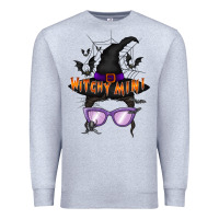 Heather Grey witchy mini Premium Sweatshirt - RacoonDesign