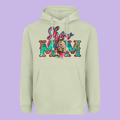 Show Mom Horse Heavyweight Hoodie Designed By Zillion Design Studio