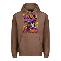 Chestnut sweet and spooky halloween cow Premium Hoodie - Jasminsmagicworld