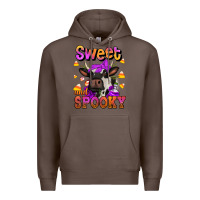 Coffee sweet and spooky halloween cow Premium Hoodie - Jasminsmagicworld