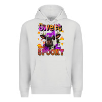 Dove Grey sweet and spooky halloween cow Premium Hoodie - Jasminsmagicworld