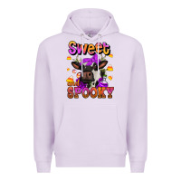 Lilac sweet and spooky halloween cow Premium Hoodie - Jasminsmagicworld