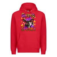 Red sweet and spooky halloween cow Premium Hoodie - Jasminsmagicworld
