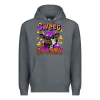 Rock sweet and spooky halloween cow Premium Hoodie - Jasminsmagicworld