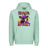 Seafoam sweet and spooky halloween cow Premium Hoodie - Jasminsmagicworld