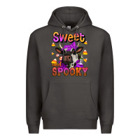 Smoke sweet and spooky halloween cow Premium Hoodie - Jasminsmagicworld