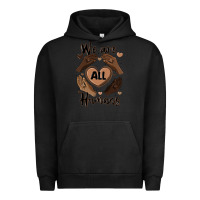 Pigment Black we are all humans Urban Hoodie - MaliasSmallBusiness