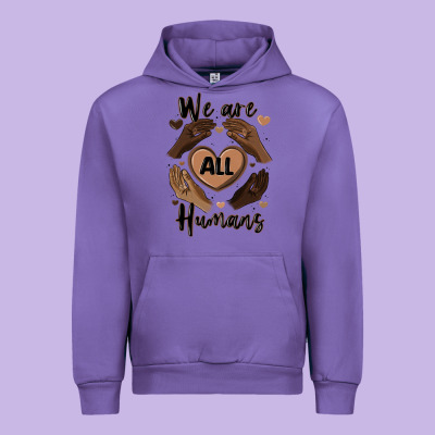 We Are All Humans Urban Hoodie Designed By Maliassmallbusiness