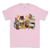 Bubblegum Pink coffee cups horses Classic Tee - texasbilliewilder