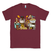 Burgundy coffee cups horses Classic Tee - texasbilliewilder
