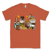 Copper coffee cups horses Classic Tee - texasbilliewilder