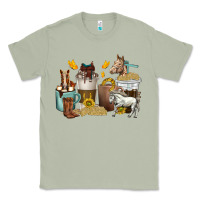Matcha coffee cups horses Classic Tee - texasbilliewilder
