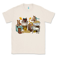 Natural coffee cups horses Classic Tee - texasbilliewilder