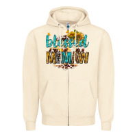 Sandshell blessed memaw with sunflowers Zipper Hoodie - texasbilliewilder