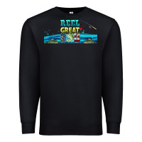 Black reel great dad  libbey glass Premium Sweatshirt - HRA Design Shop
