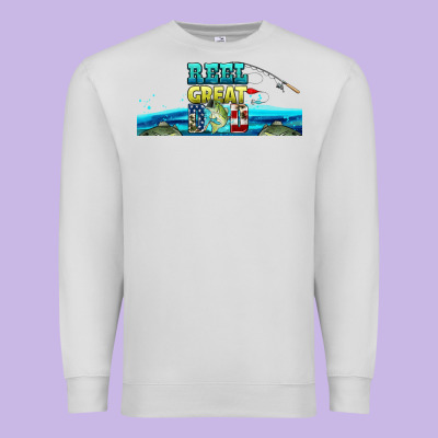 Reel Great Dad  Libbey Glass Premium Sweatshirt Designed By Hra Design Shop