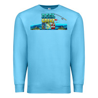 Ocean Blue reel great dad  libbey glass Premium Sweatshirt - HRA Design Shop