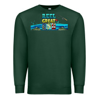 Sports Green reel great dad  libbey glass Premium Sweatshirt - HRA Design Shop