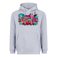 Heather Grey small business mama Heavyweight Hoodie - Zillion Design Studio