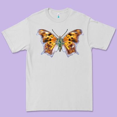 Question Mark Butterfly Premium Tee Designed By Lillyallendesigns