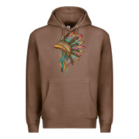 Chestnut indian leopard headdress Premium Hoodie - BarkalooDesign