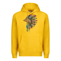 Lemon indian leopard headdress Premium Hoodie - BarkalooDesign